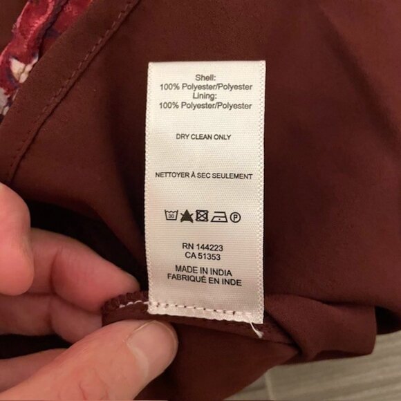 NWT Bishop + Young Cameo Midi Floral Long Sleeve Dress Dahlia Size Large - Picture 16 of 16